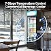 BODEGACOOLER Beverage Refrigerator and Cooler, Commercial Refrigerators with 4 shelves, Commercial Fridge with Soft LED Light. Merchandiser Refrigerators as Black Bar Cooler For Party, 9.0 Cu. Ft
