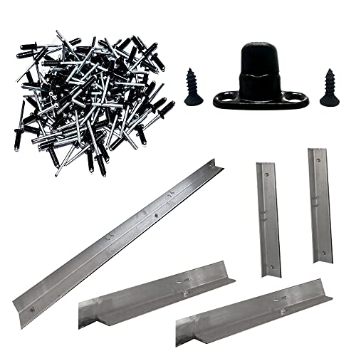 Complete Removable Canvas Rear Curtain Installation Kit, fits Military Humvee