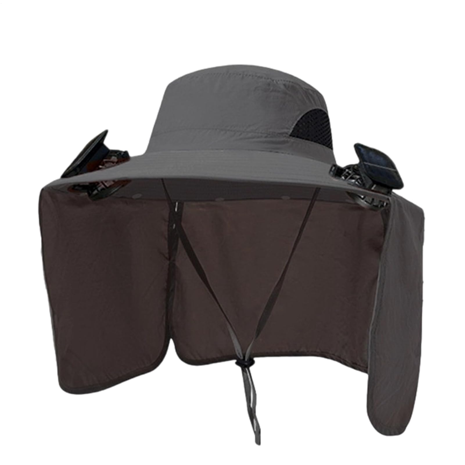Gorra con Ventilador,Protección UV y Tejido Transpirable - Sombreros Plegables para Hombre con 2 Ventiladores Solares,para Hombre Jardinería Senderismo Viajes Playa Aire Libre