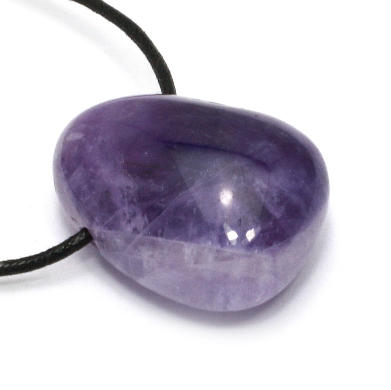 CrystalAge Chevron Amethyst Drilled Tumble Stone