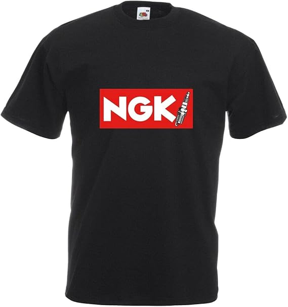 NGK Spark Plugs TShirt Motorcycle Car Enthusiast Various Sizes