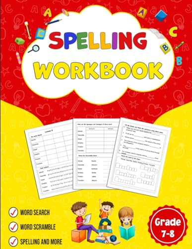 Spelling Workbook Grade 7- 8: Building Spelling Skills (Spelling Workbooks for children)