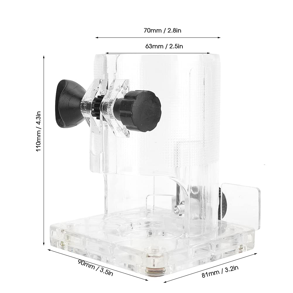 Flexible Router Guard Clear Router Base Cover Guard - High Clarity Anti-Friction Cover For ...