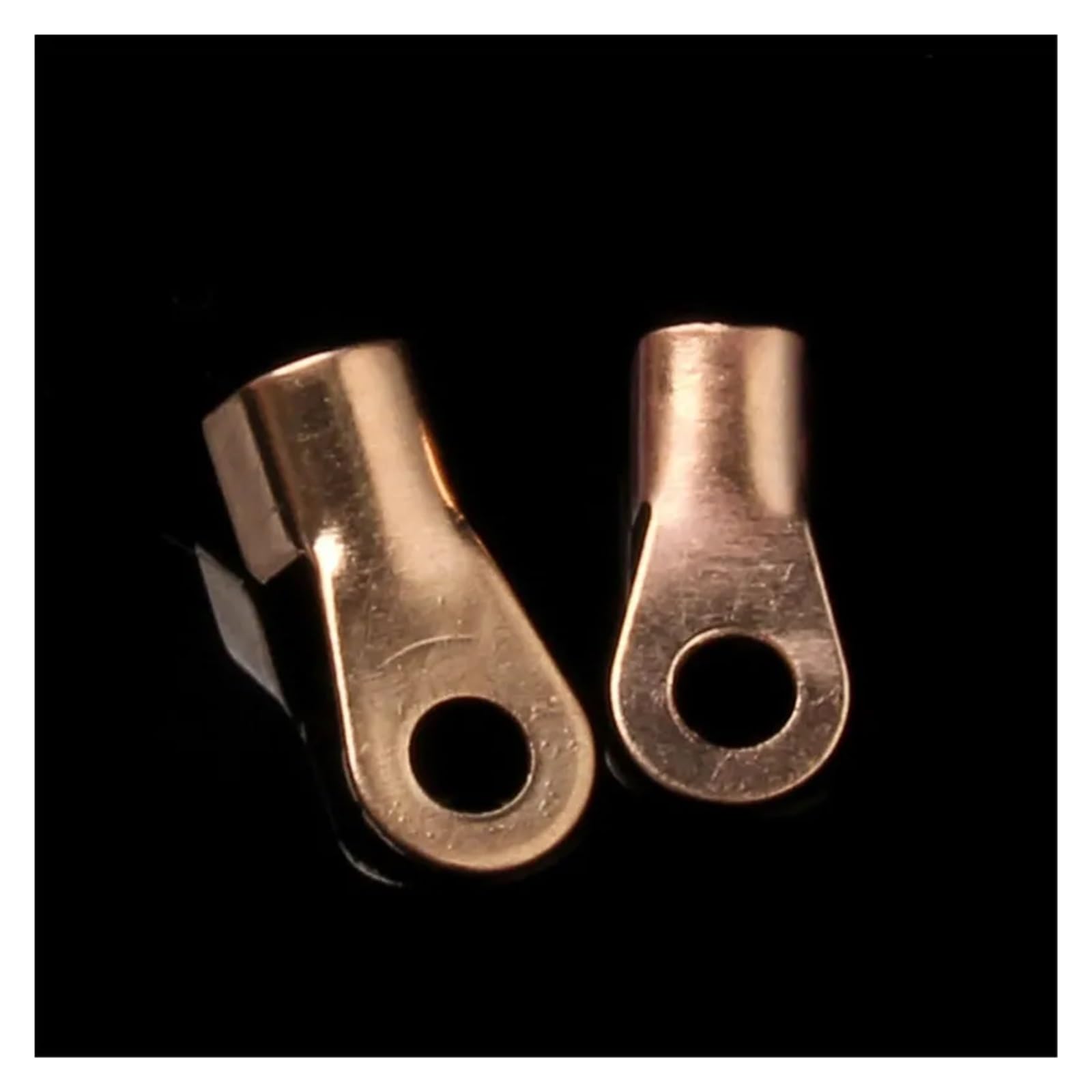 TSIOHKBS 280PCS OT Type 10A 20A 30A 40A 50A Wire Terminals Red Copper Nose Lugs Crimp Open Mouth Cable Connector Splice