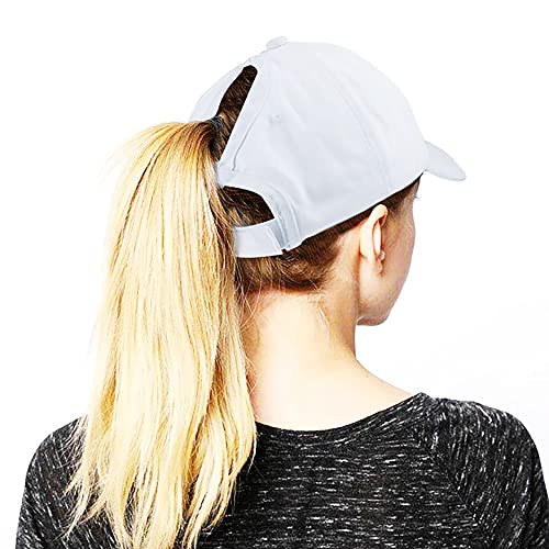 Image of Eohak Ponytail Baseball Hat Distressed Retro Washed Cotton Twill