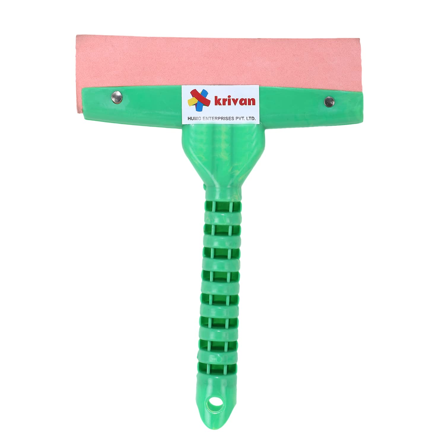 Krivan Window Wiper Window Squeegee, Lightweight Cleaning Tool, Mirror Scraper Perfect for Shower Doors Window Mirror Car Glass Bathroom with Soft Rubber Blade Wiper Window Cleaner (Set of 1, Green)