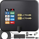 テレビアンテナ｜【2025年人気】室内アンテナ 地デジアンテナ ブースター 内蔵 高感度 高性能4K HD TV 600KM受信範囲無料視聴 防水 USB式給電 5Mケーブル F型 UHF VHF兼容 车 户外・室内用 設置簡単 (短・長距離切替可能＆次世代チップ搭載＆2つの固定方法)日本語取説書付 （ブラック）