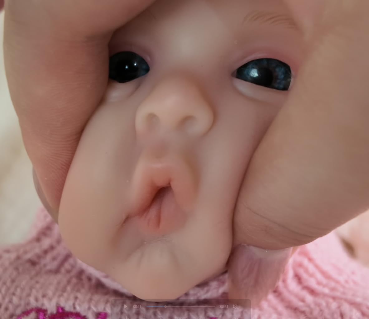 Pinky Reborn Muñeca Bebé Recién Nacido Silicona Completa 12 Pulgadas Hecha A Mano Pintada con Ropa Y Biberones Juego para Niños Y Niñas
