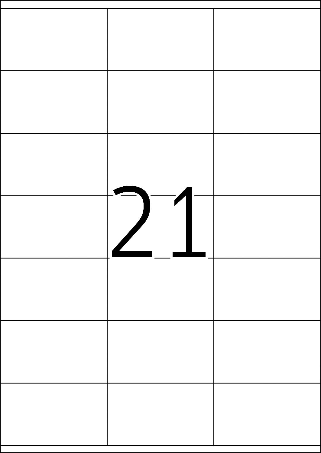 TopStick 8707 Etykiety adresowe, 21 etykiet na arkusz A4, 70 x 41 mm, 21000 etykiet, samoprzylepne, naklejki do drukarek laserowych i atramentowych, białe
