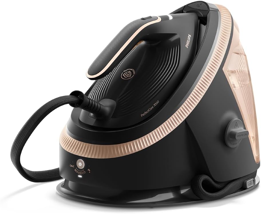Philips PerfectCare Steam Generator Iron 7000 Series, 650g Steam Boost, 8.5 Bar, SteamGlide Elite Soleplate, Automatic Intelligent Steam (PSG7300/80)