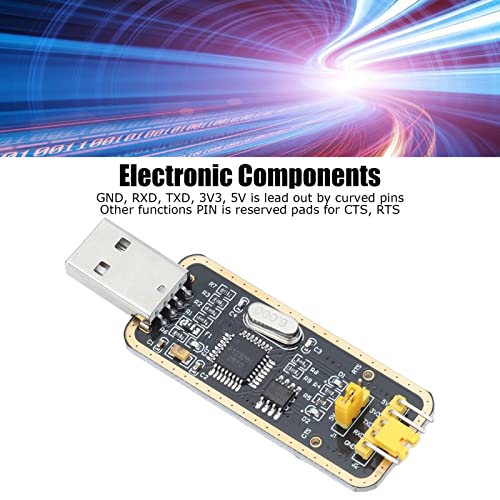 Image of USB To Serial Module, Multifunctional 500MA Self Recovery Fuse USB To TTL Adapter FT232BL /RL 3 LEDs 3.3V-5V for Windows 10