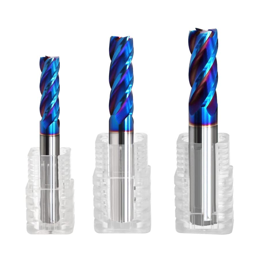 4 Flutes HRC65 Tungsten Steel Milling Cutter Flat Head Router Bit Coated End Mills Flat Bottom Straight Handle CNC Carbide Knife - (Dimensions: 4F D18xD18x150L)