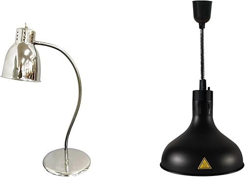 Lámpara de calor de una sola bombilla para alimentos 250w luz de calentamiento de alimentos Lámparas de buffet para papas fritas, alimentos fritos,