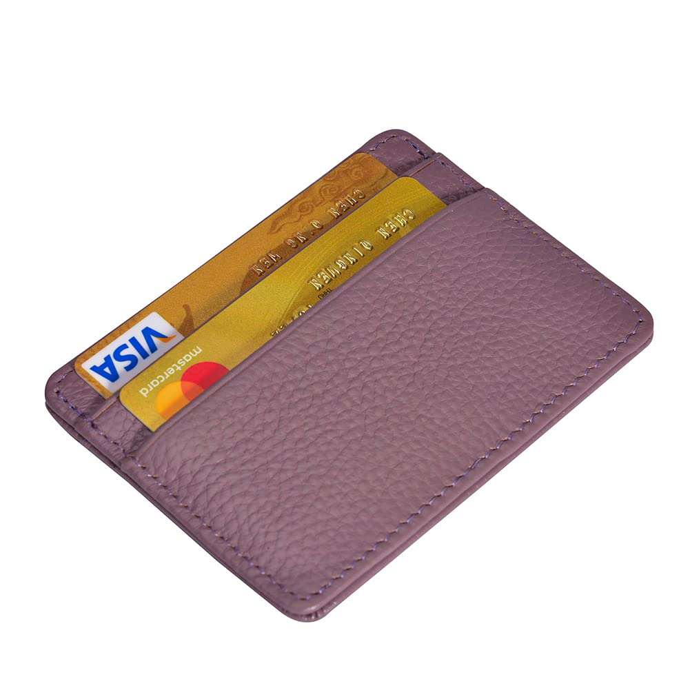 EASTNIGHTS Credit Card Holder Slim Wallet Leather Minimalist Wallet with ID Window