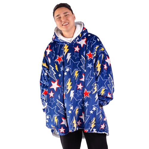 Image of Bare Home Wearable Blanket Hoodie - Soft Plush Sherpa - Warm and Cozy - Oversized Wearable Blanket