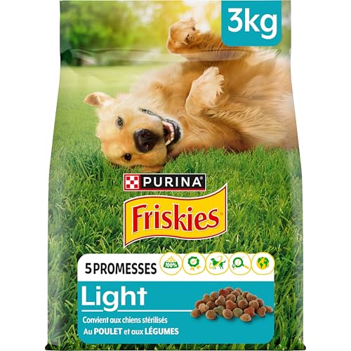 FRISKIES Croquettes Chien Light Poulet Légumes 3KG