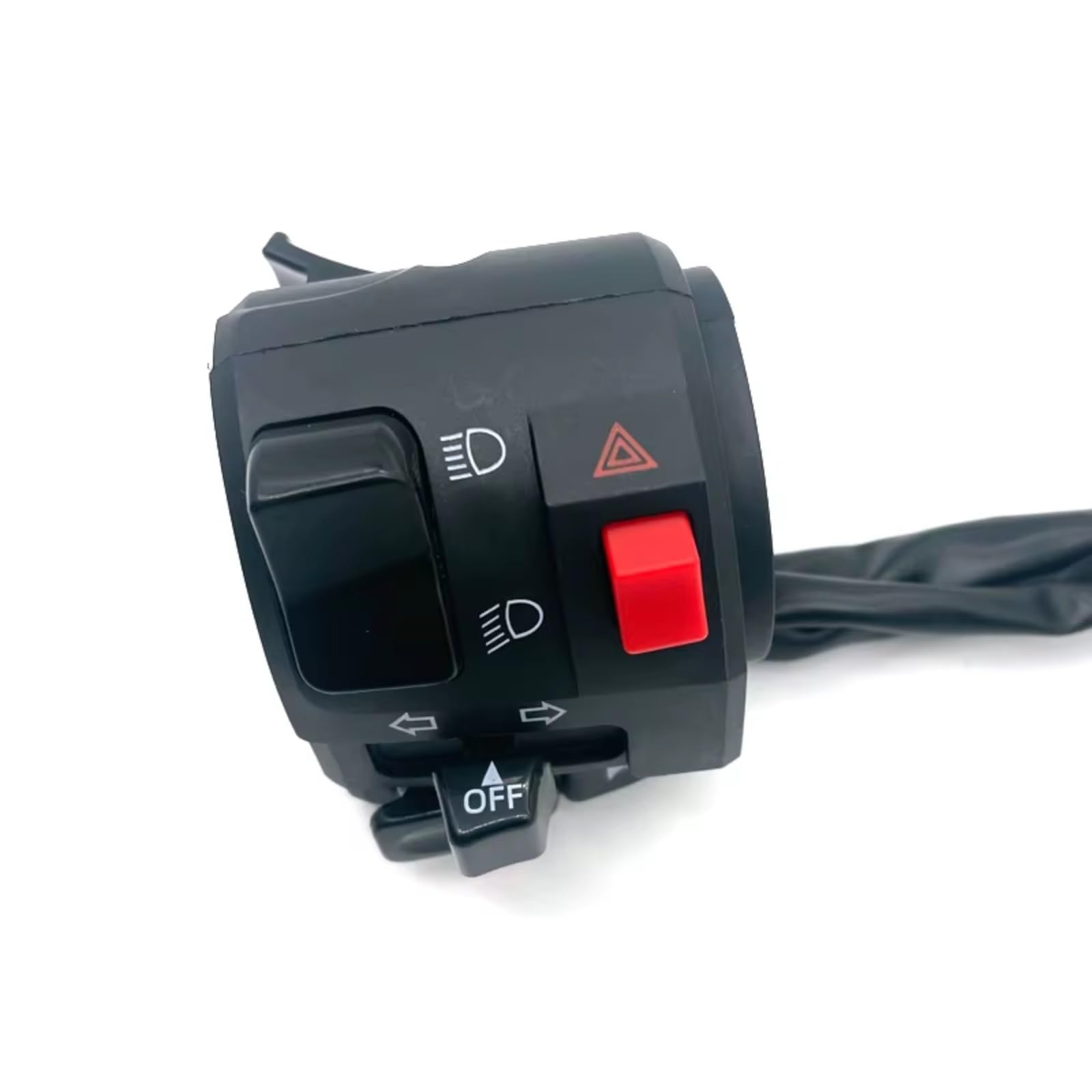 1 Pz. Sinistra 22mm Interruttore Moto Controllo Manubrio Per Universale Pulsante Clacson Indicatore Di Direzione Spia Blocco Comandi Moto