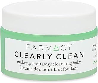 Farmacy Makeup Remover Cleansing Balm - Clearly Clean Fragrance-Free Makeup Melting Balm - Great Balm Cleanser for Sensitive Skin (12ml)