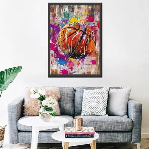 1000 Piece Jigsaw Puzzles for Adults,Sports Graffiti Basketball Jigsaw Puzzles，Funny Ball Sports Graffiti Street Banksy Puzzle，Challenging Family Activity Perfect for Game Nights，Puzzle Wall Art Decor by Tucocoo - Used condition - Image 4