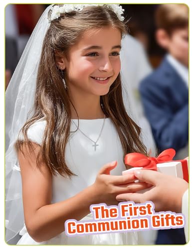 Cross Necklace for Women, 925 Sterling Silver 5A Cubic Zirconia Necklace for Women, Birthday Baptism Christian Gifts for Her Wife Girlfriend3