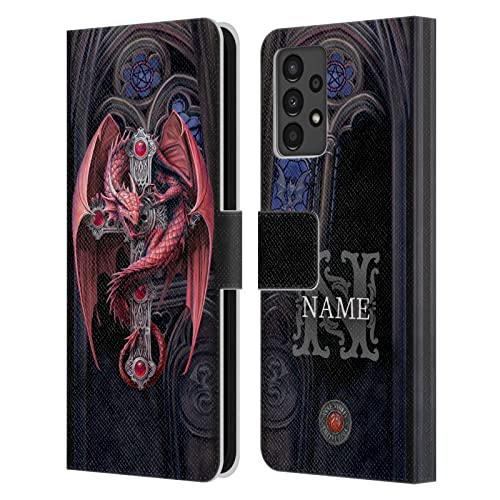 Coque en cuir Samsung Galaxy A13 Anne Stokes Gardiens Gothiques