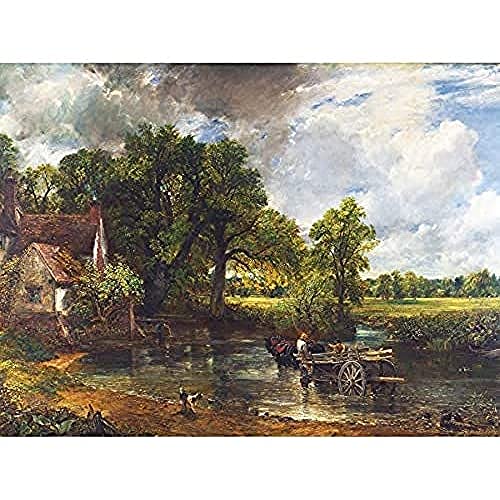 Fine Art Prints Stampa Artistica su Tela di Canapa di Prima qualità, Motivo: Constable The Hay Wain