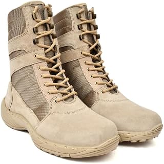 Marcino Shoes Men's Beige Ultralight Ankle Military and Tactical Boots for Men Price In India