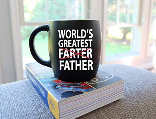 16 Oz Basic Needs Worlds Greatest Father Father’s Day Gifts For Dads Funny Dad Ceramic Novelty Gag Gift From Daughter Son Wife For Christmas Birthday Coffee Mug Tea Cup - Black #TOP3