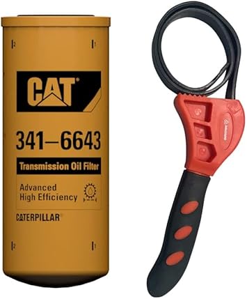 Caterpillar 341-6643 Transmission Only Filter Advanced High Efficiency w/IHD Strap Wrench Bundle