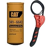Caterpillar 341-6643 Transmission (Only) Filter Advanced High Efficiency w/IHD Strap Wrench Bundle