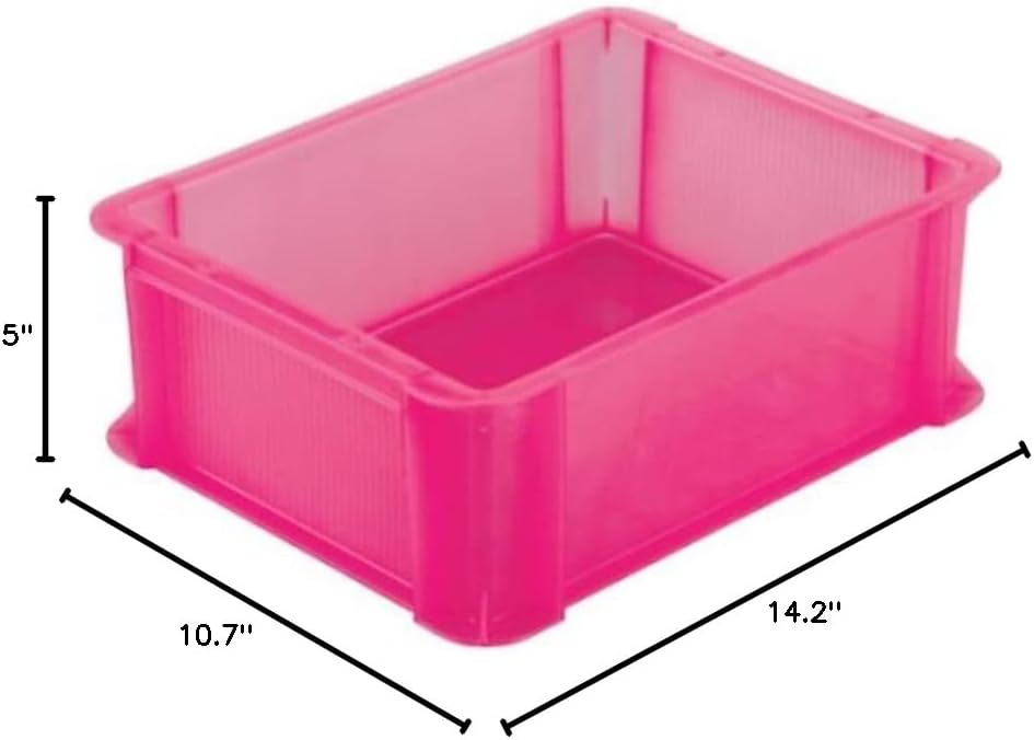 TRUSCO TSK-910R Skelecon Color Container, 2.8 gal (9 L), Transparent Red