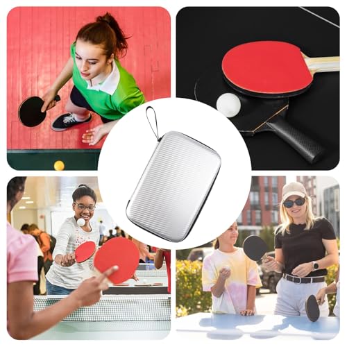 Bolsa de tenis de mesa para 2 raquetas y 6 pelotas con cremallera fluida 4