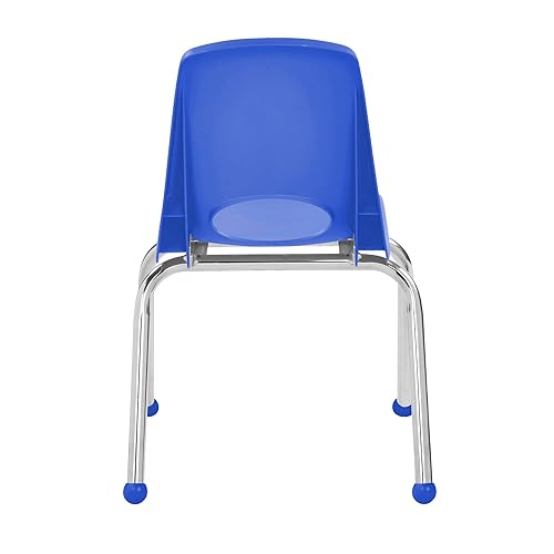 Miniatura 7 de Factory Direct Partners 14005-AS - Silla escolar apilable de 14 pulgadas, asiento apilable para estudiantes con patas de acero cromado y