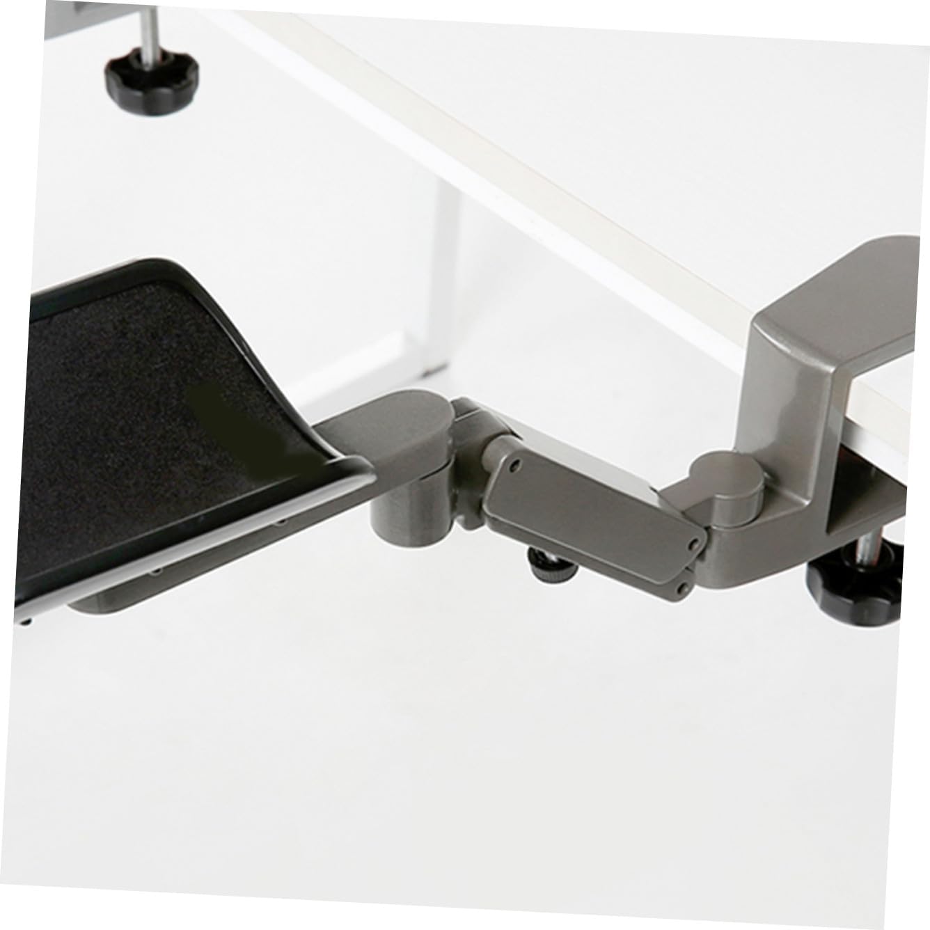 Adjustable Hand Rest for Computer Wrist Support Metal Bracket Mouse Pad Arm Support Grey