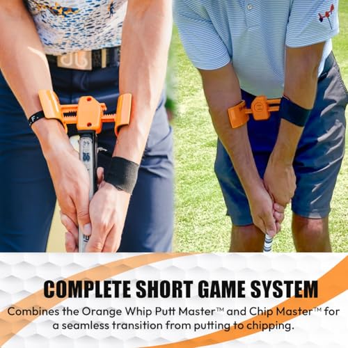 Image of Orange Whip Golf Putting Aid Trainer, Patented Short Game Golf Swing Training for Precision and Accuracy, Made in USA