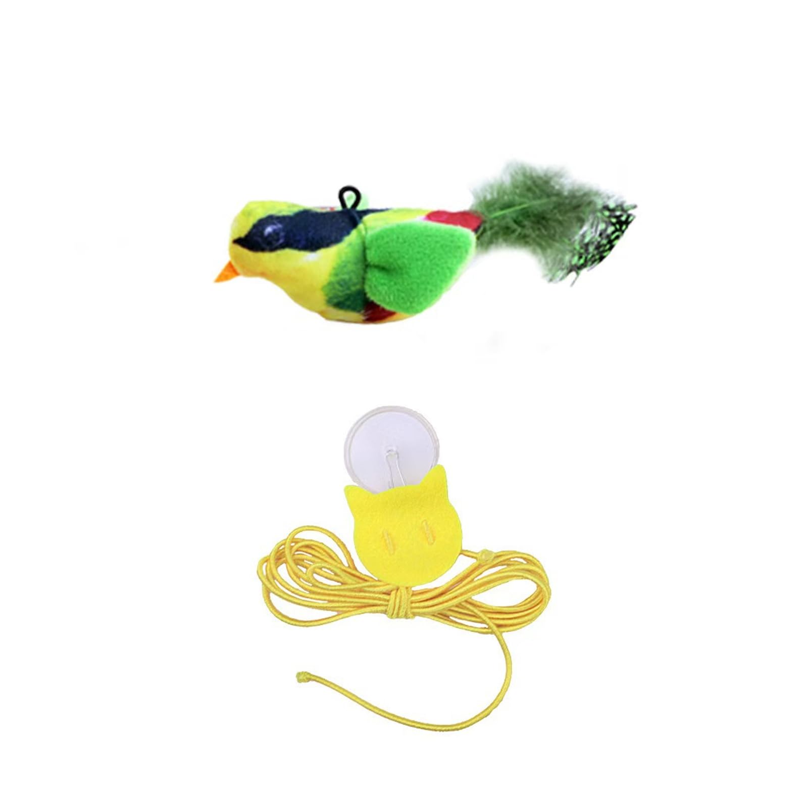 FackLOxc Cats Bird Toy Chirping Interactive Bird Teasing Sparrow Fun Exercise for Indoor Felines Play Exercise Interactively
