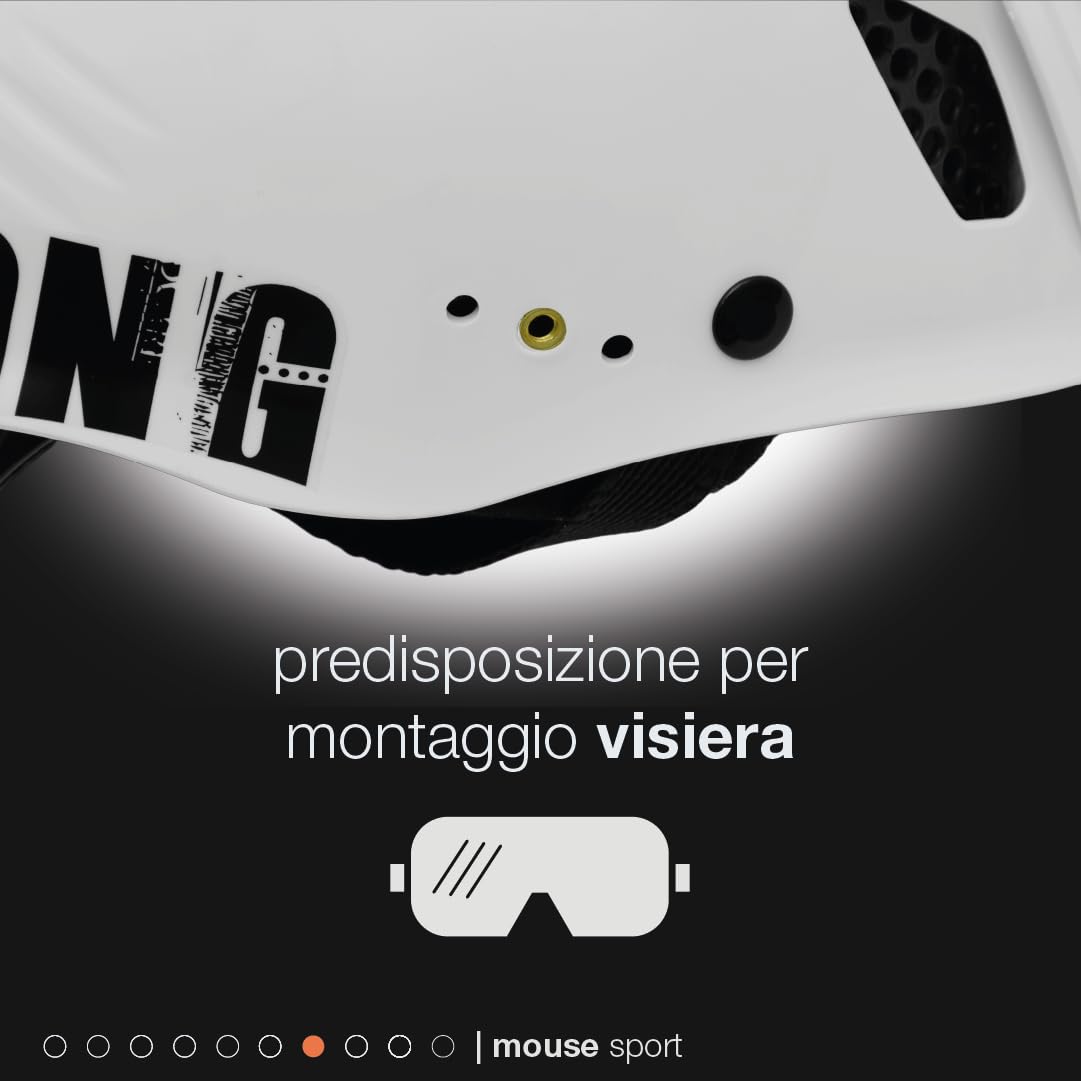 Casco Mouse Kong Mod. MOUSE Bianco
