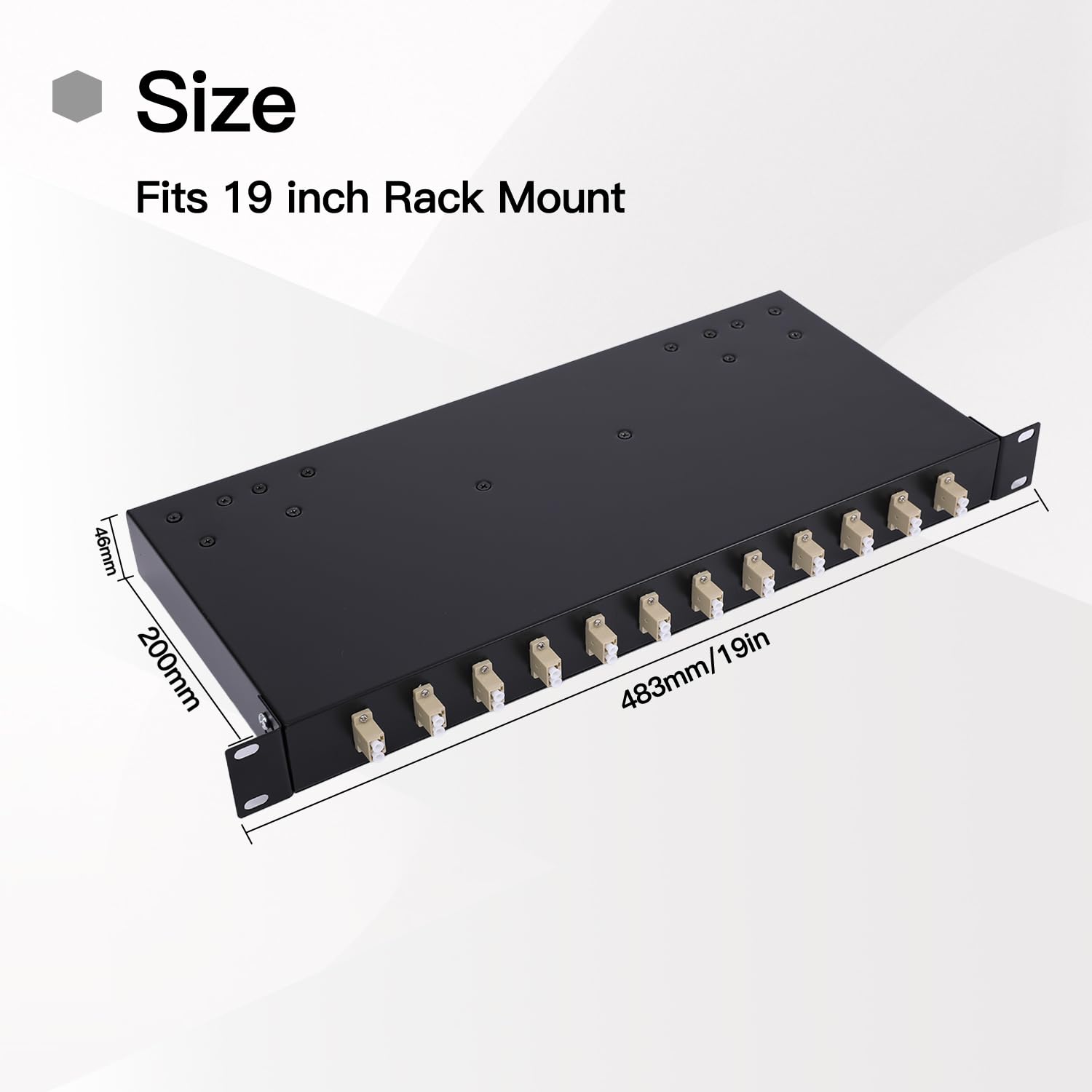 Amazon.com: LC-OM3 12 Duplex 24 Port Fiber Enclosure Box - 1