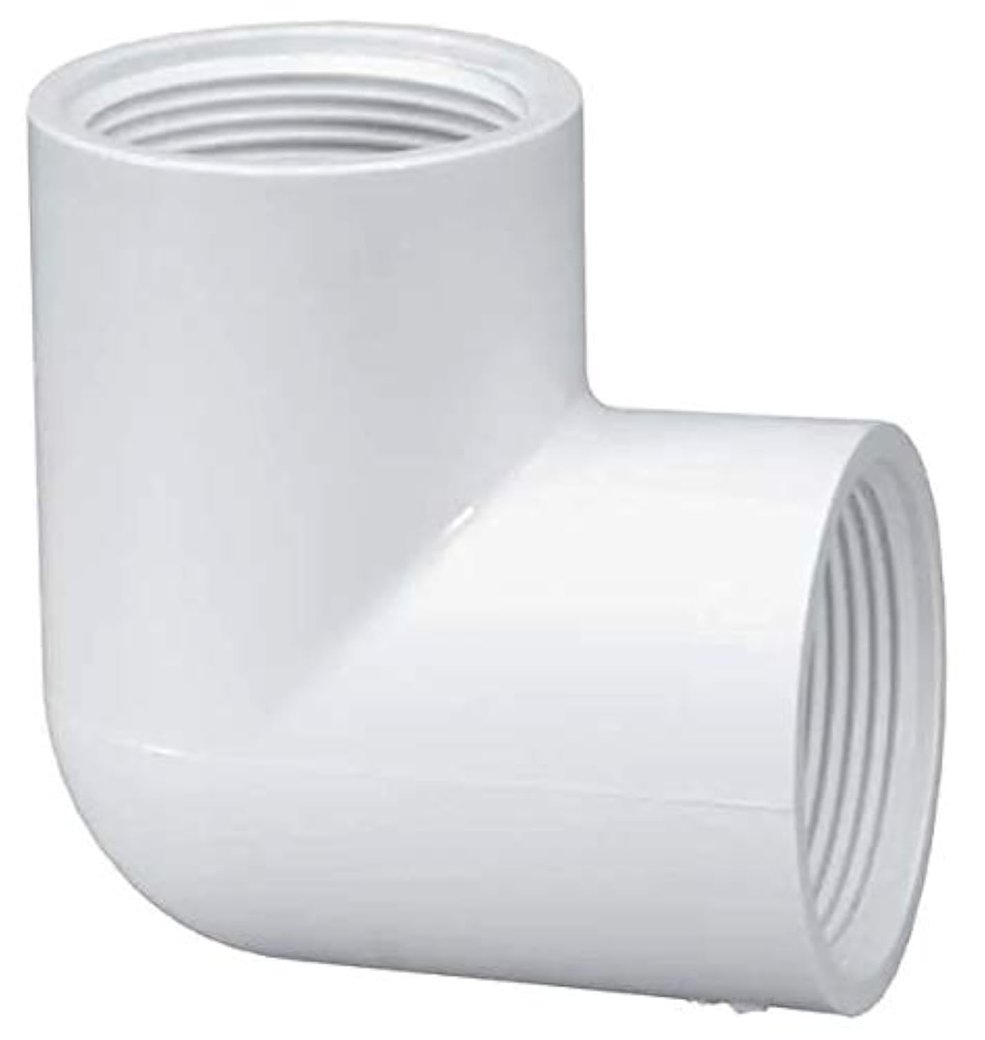 PVC 90 Degree Elbow - 3/4 Inch FNPT Plastic Pipe Fitting - SCH 40 PVC Connector