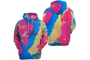 I Am Enough Tie Dye Unisex Pullover Hoodie