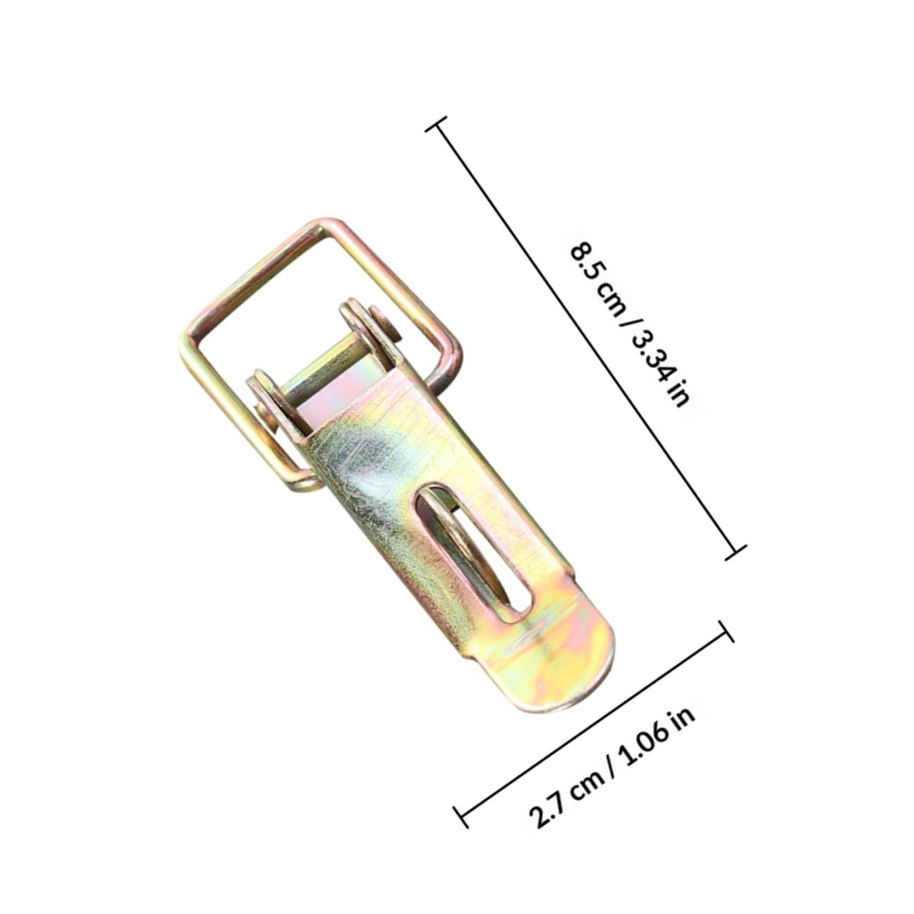 2 Pieces Draw Latches Carriage Truck Door Hold Down Clamps Metal Draw Catch Hasp for Utility Trailer and Industrial Hardware