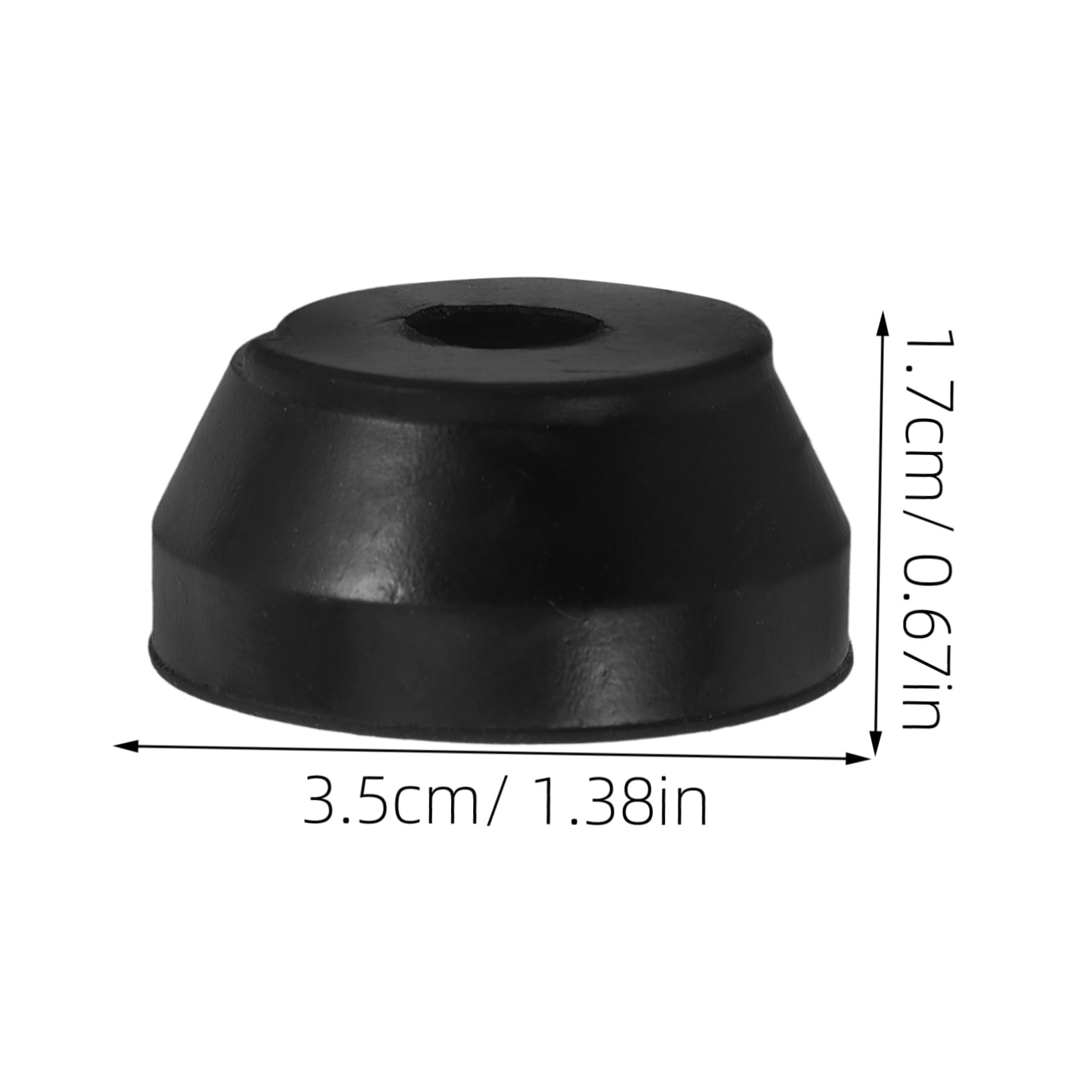 Gogogmee Adjustable Walking Stick Accessories 6 Pack Cane Tips Antislip Bottom for Seniors and Hikers