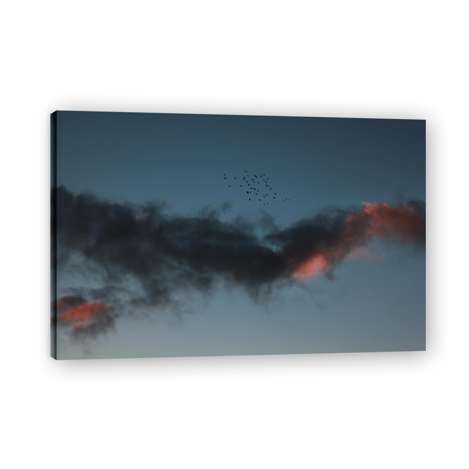 VHdfgTY One After Another; In Rapid SuccessionLarge Mountain Landscape Canvas Wall Art Nature Scenery for Home Decor 50x75cm Framed