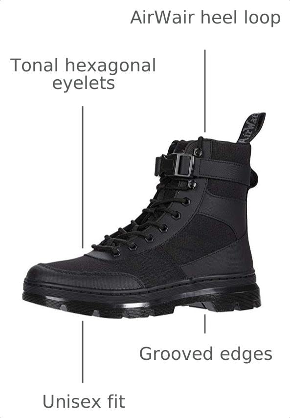 Image of Dr. Martens Unisex Adult Combs Tech II Nylon 8 Eye Boot