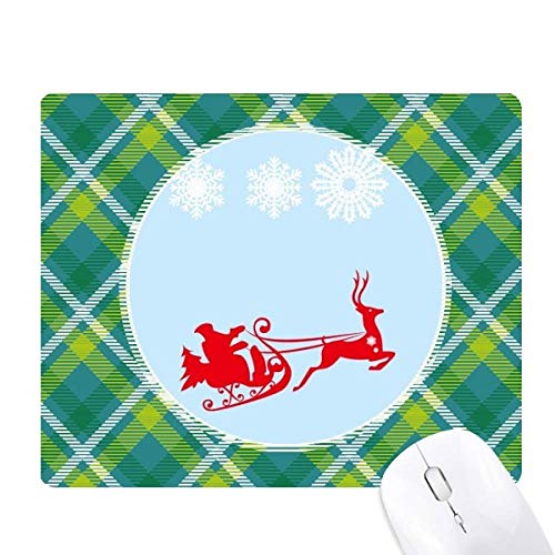 Tapis de souris Noël pixel vert anti-glisse pour éviter les douleurs au poignet