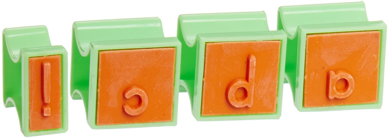 READY 2 LEARN Alphabet Stamps - Lowercase - Small - Set of 34 - Letter Stampers for Kids