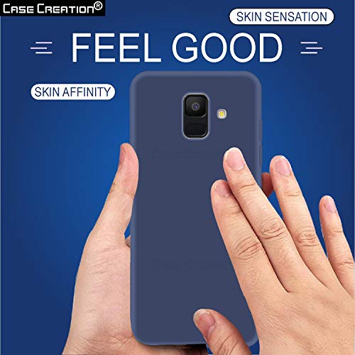 Image of Case Creation Luxurious OG Series for Samsung Galaxy On6 Case Cover,Anti-Dirty Slim Case Frosted Matte Cute Candy TPU Raised Bezel (Splash of Color) Back Cover for Samsung On6 -Navy Blue