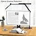 Micomlan Architect Desk Lamp with Atmosphere Lighting, Adjustable Led Desk Light for Home Office with Base, 24W Bright Auto Dimming Table Light with Rotatable Swing Arm for Workbench Computer