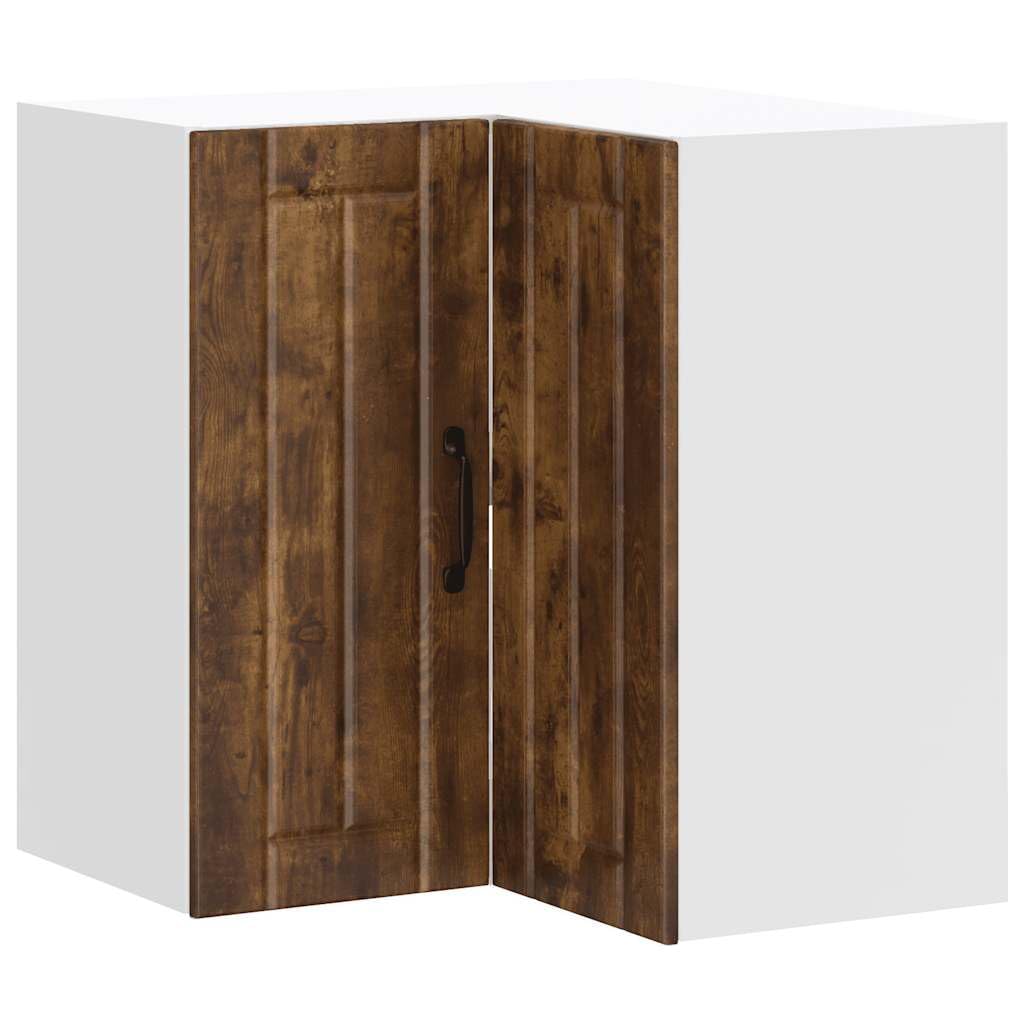 vidaXL Kitchen Wall Corner Cabinet Lucca Smoked Oak Engineered Wood — image 1