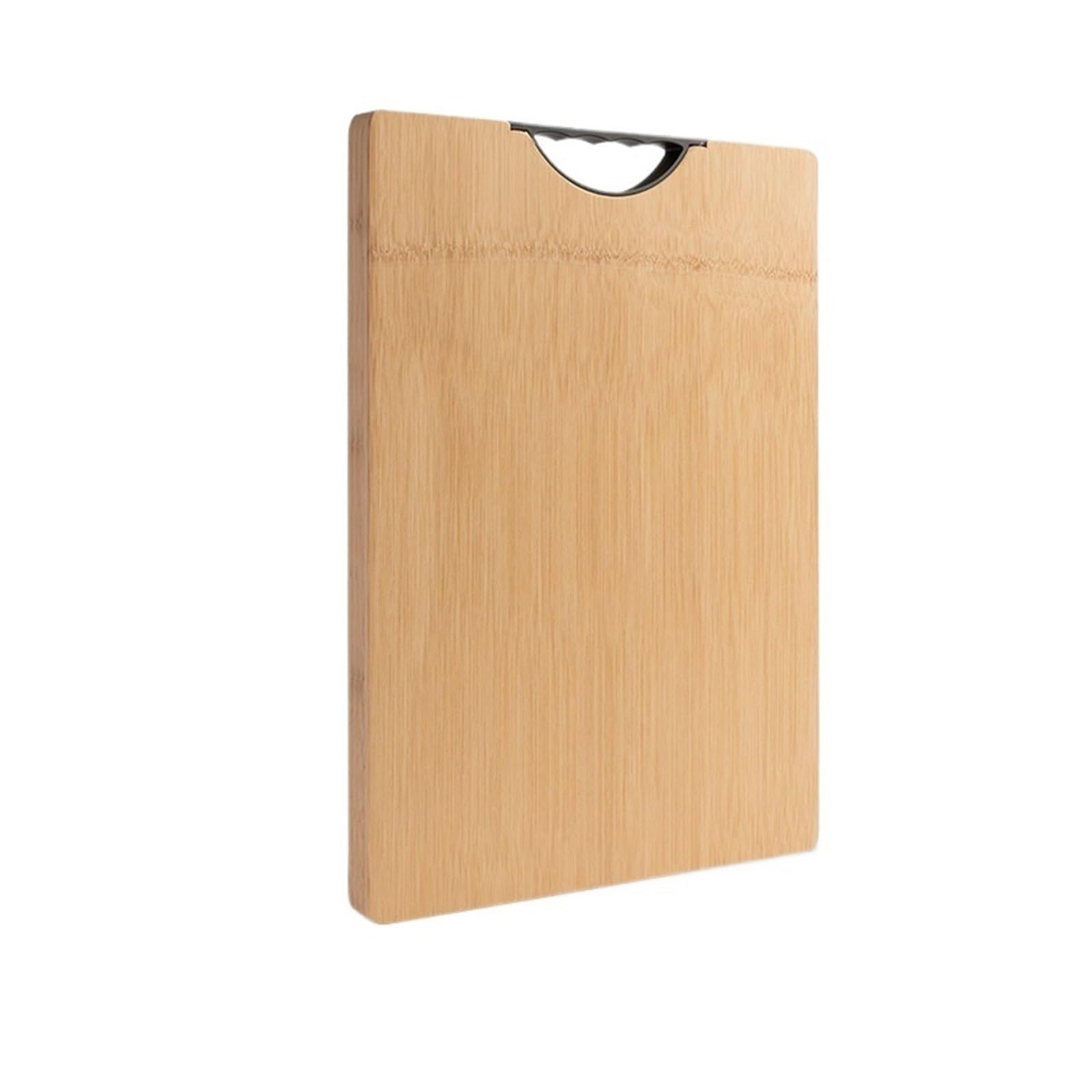 QYZUJIKL Chopping Board Cutting Board Chopping Boards Multifunctional Cutting Board for Kitchen Camping for Cutting Meat Vegetables Cheese Bread Kitchen Camping，Wood Color-45x32x1.8cm